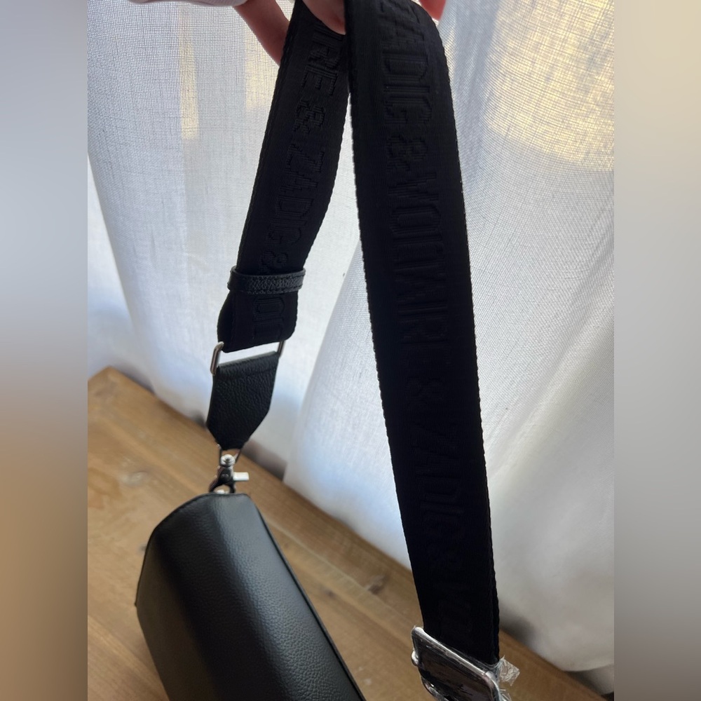 Zadig & Voltaire Black Grained Crossbody Bag New - Picture 5 of 6